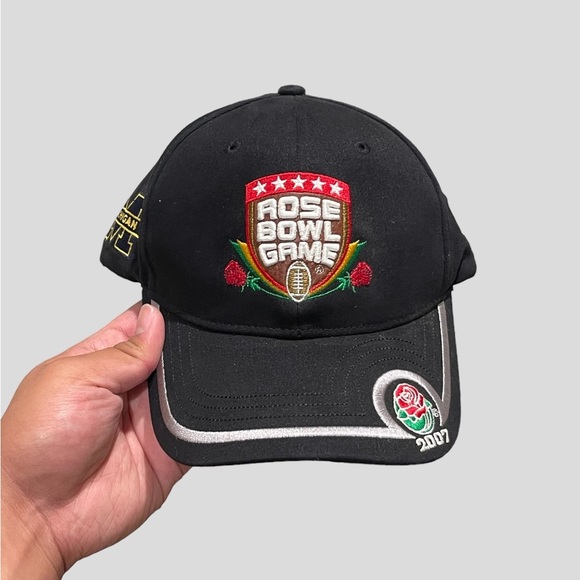 Y2K 2007 Rosebowl Game USC vs Michigan Hat - Picture 1 of 4